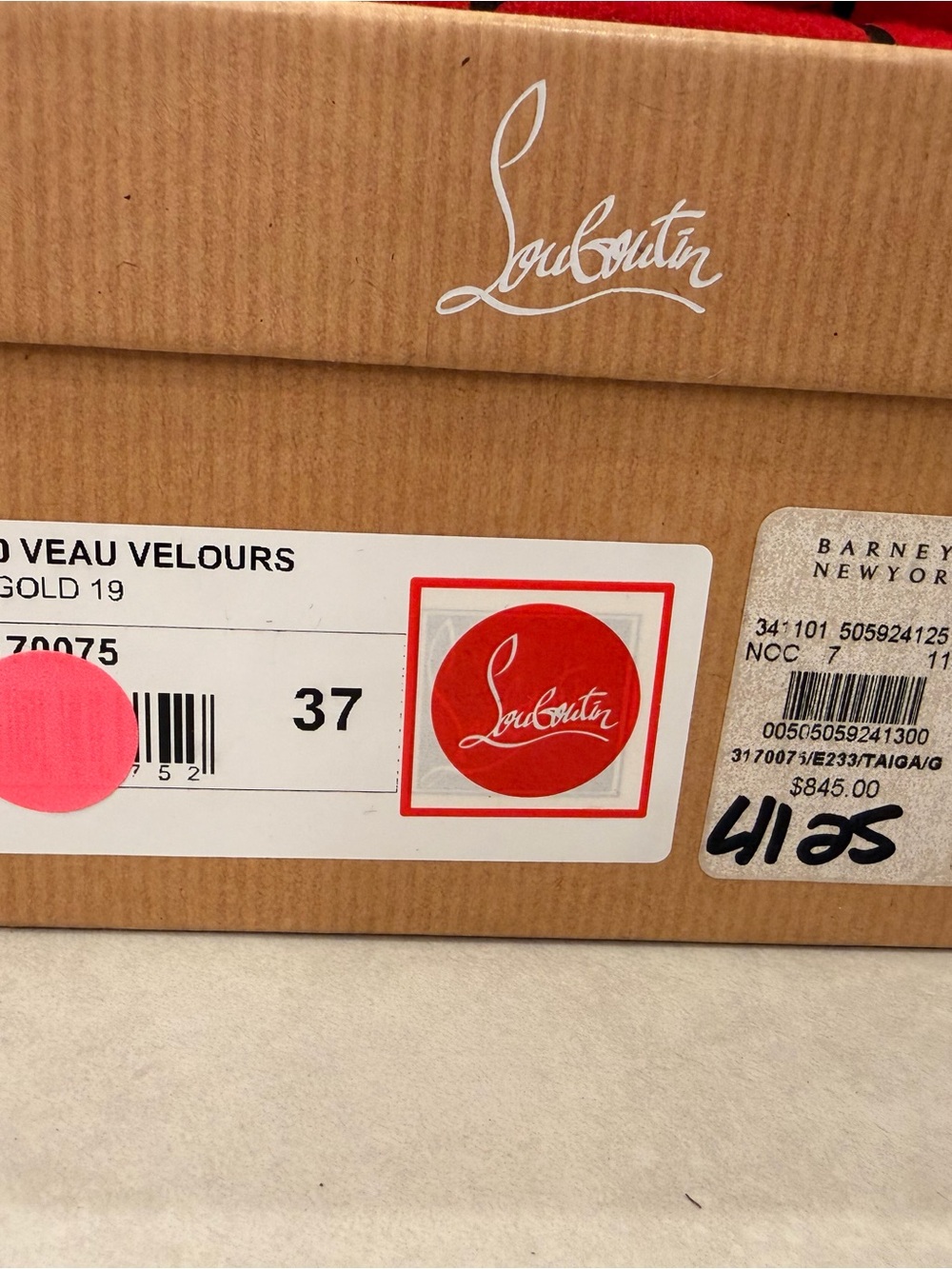 Christian Louboutin ANJALINA 100 VEAU VELOURS - Picture 8 of 9